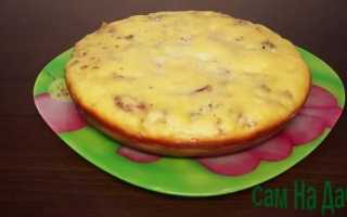 Заливной пирог с рыбными консервами