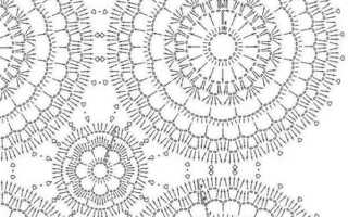 Схема туники крючком для моря