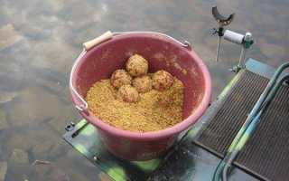 Подготовка каши для рыбалки на карася