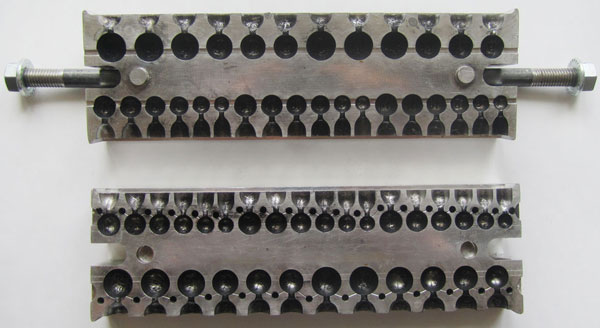 Металлическая форма для грузил