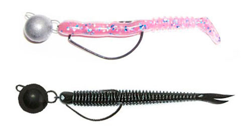 Оснастка силикона на офсетных крючках