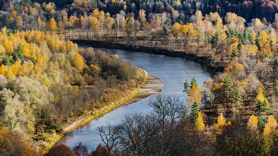 Рыбалка на повороте реки
